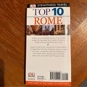 DK Eyewitness Travel Top 10 ROME book Guidebook Maps Itineraries Practical Info